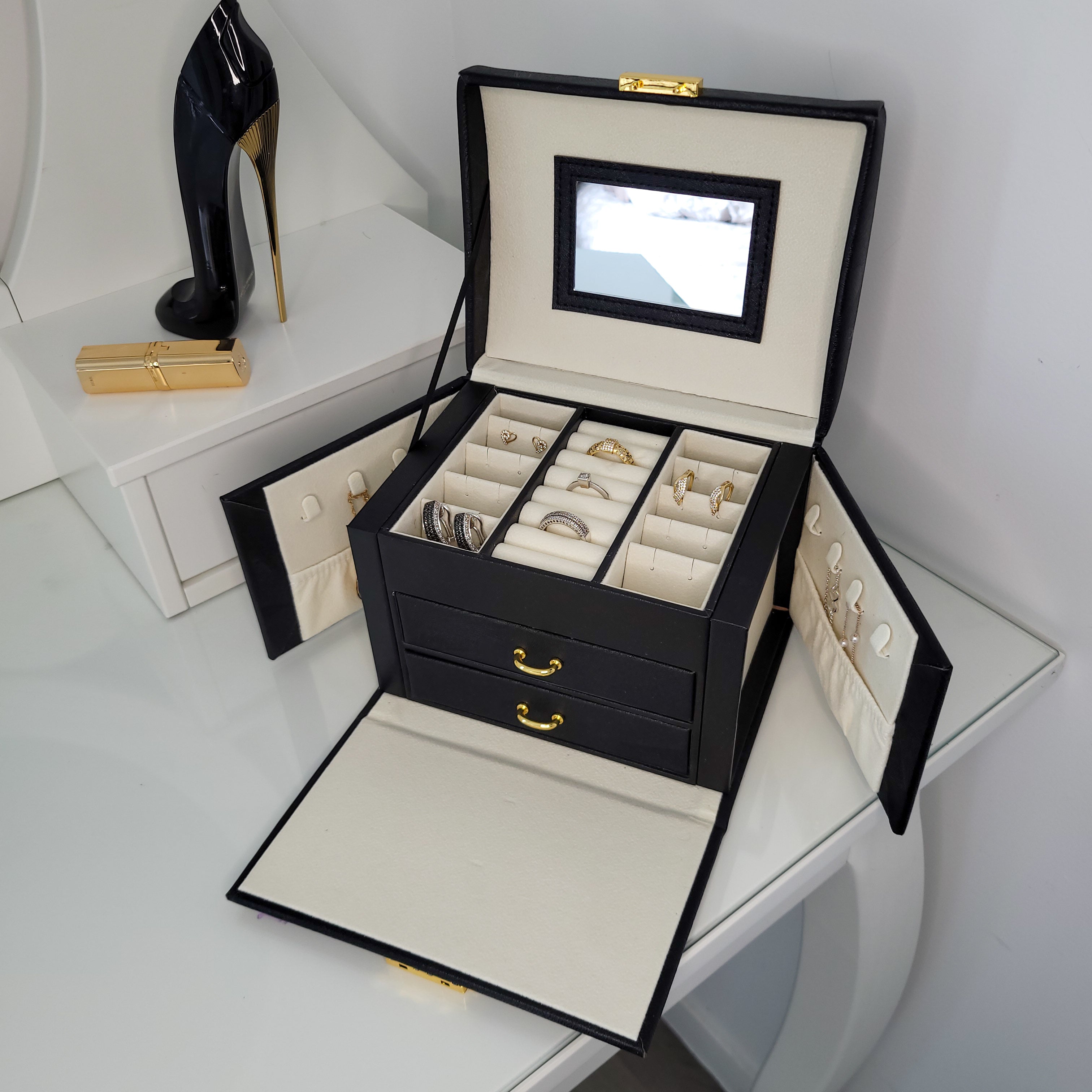 BS® - Boîte à Bijoux en Cuir Végan Modèle 