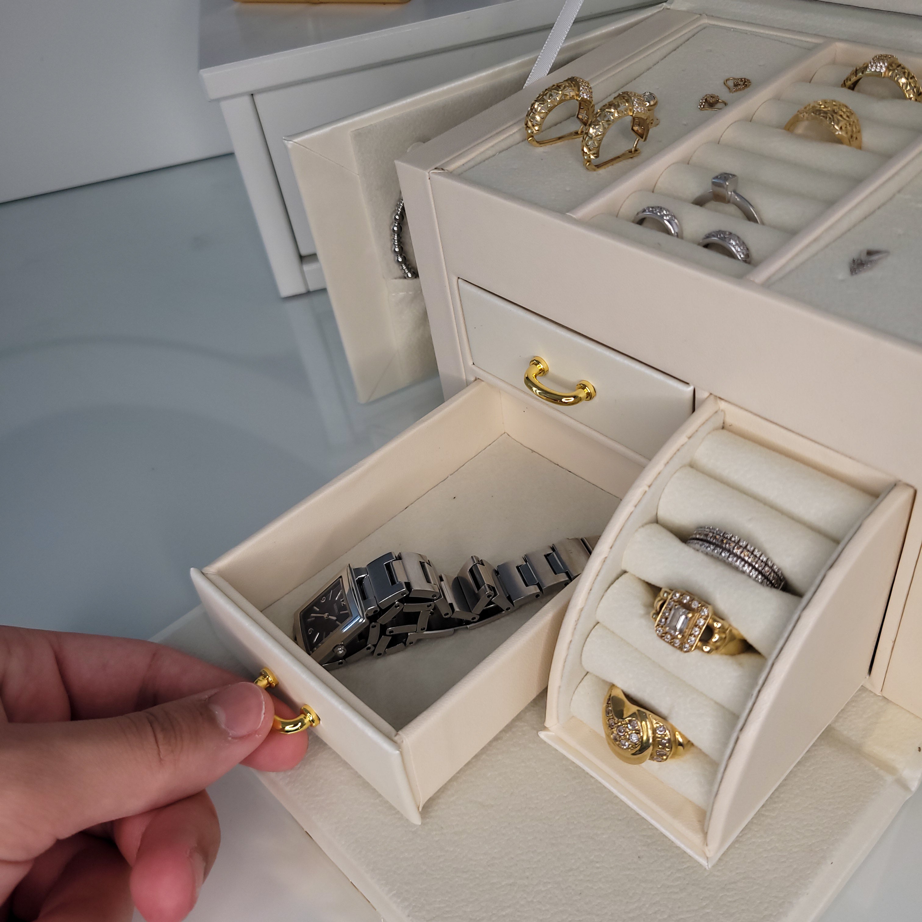 BS® - Boîte à Bijoux en Cuir Végan Modèle 