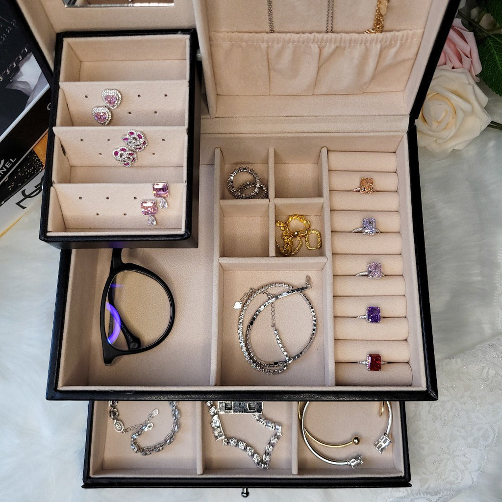 Boîte à Bijoux en Cuir