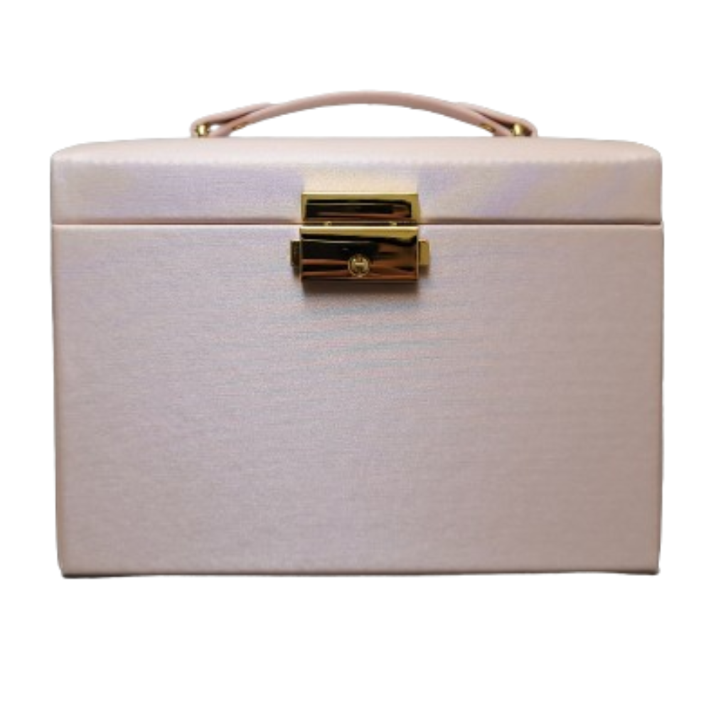 BS® - Boîte à Bijoux en Cuir Végan avec Miroir & Serrure Customily