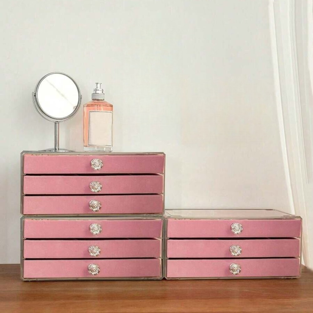 BS® - Boîte à Bijoux 3 Niveaux, Intérieur en Velours