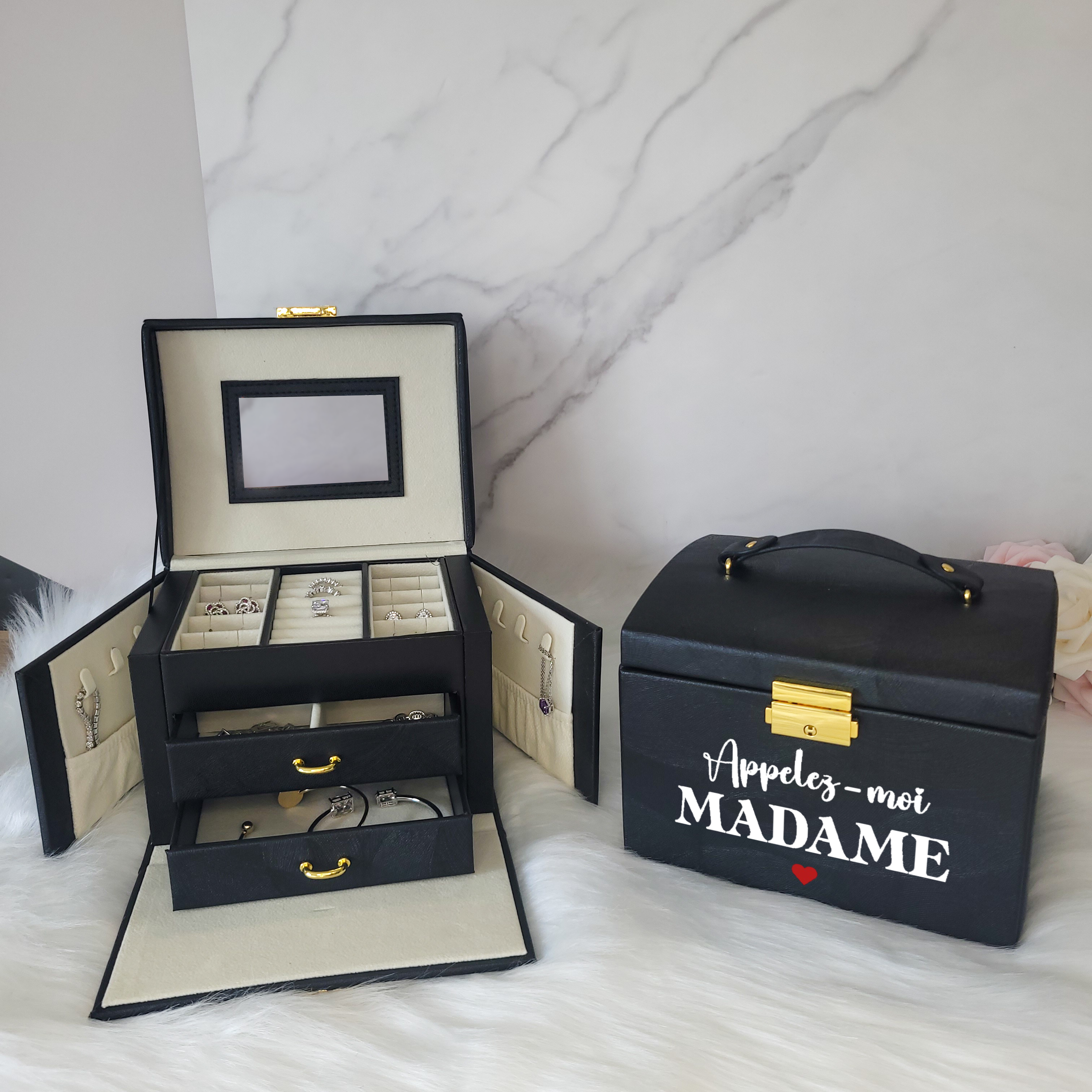 BS® - Boîte à Bijoux en Cuir Végan Modèle 