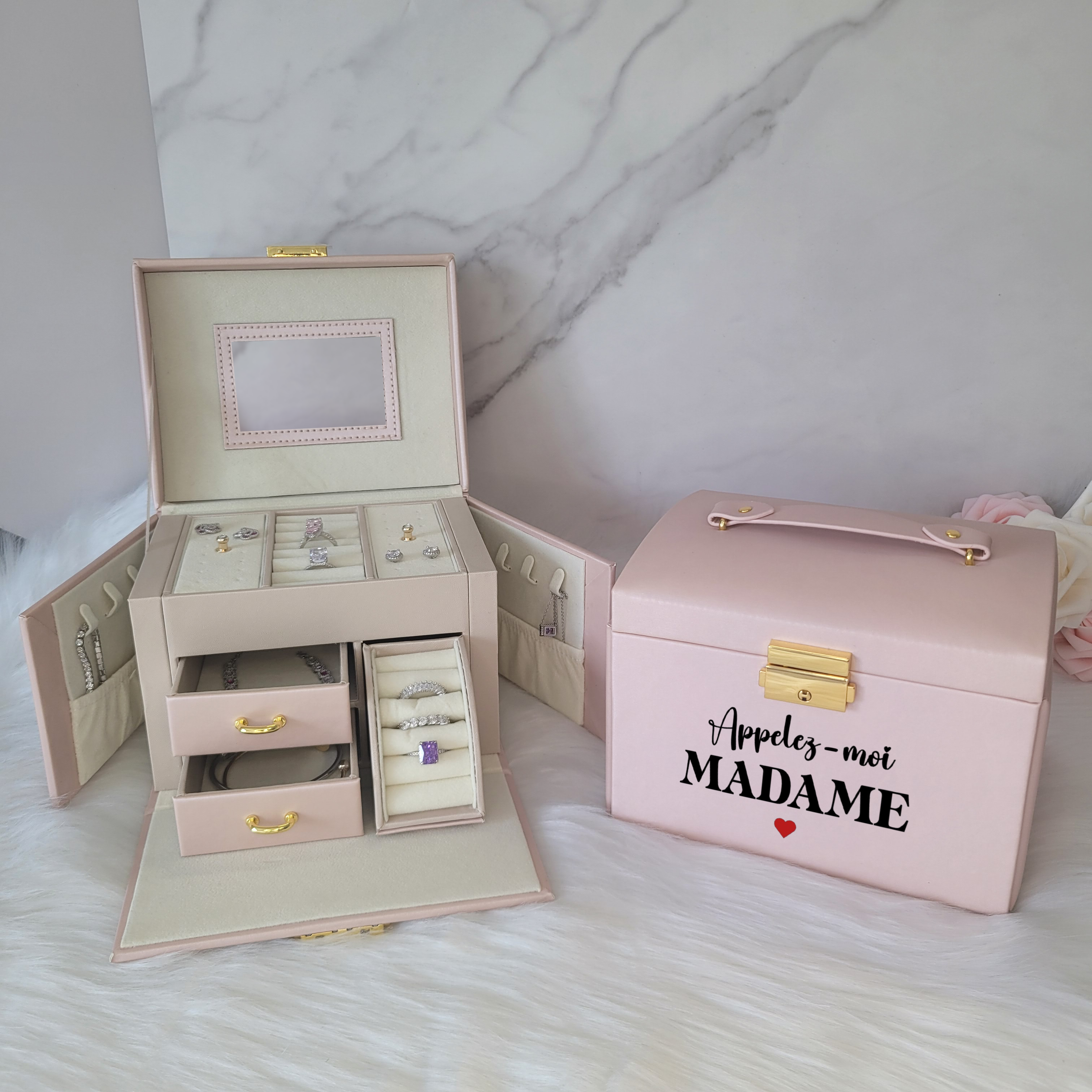 BS® - Boîte à Bijoux en Cuir Végan Modèle 
