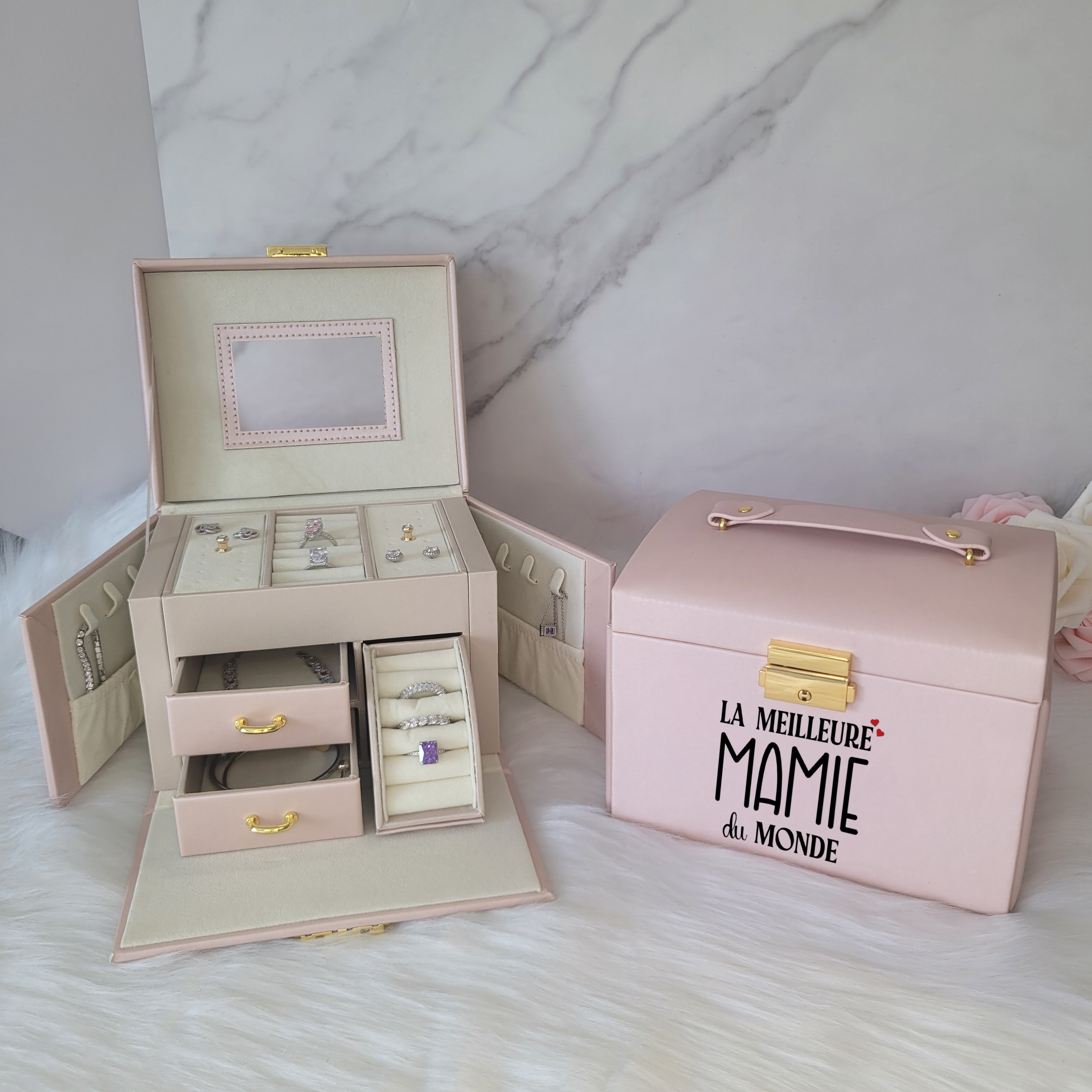 BS® - Boîte à Bijoux en Cuir Végan Modèle 