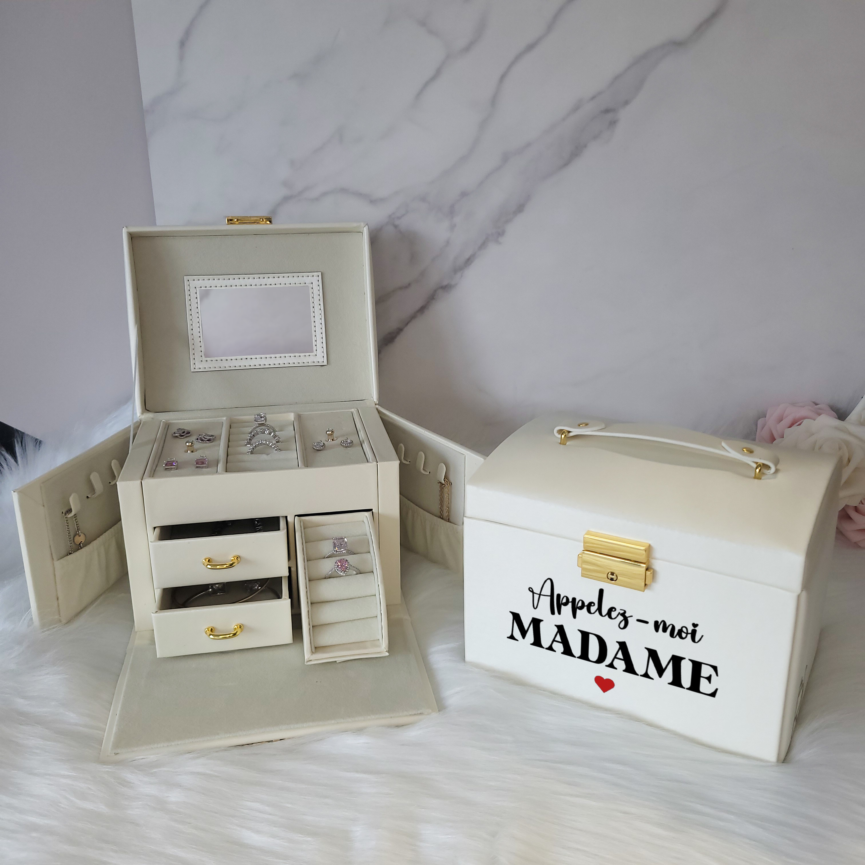 BS® - Boîte à Bijoux en Cuir Végan Modèle 